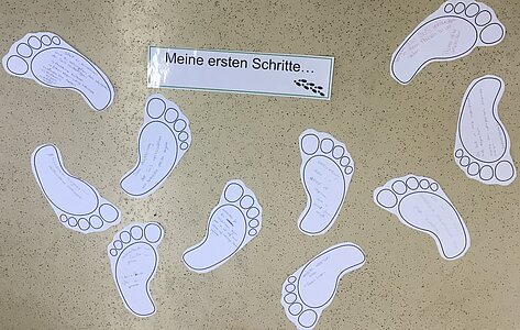 Foto: © Ch. Schießl, Workshopimpression; Fußspuren